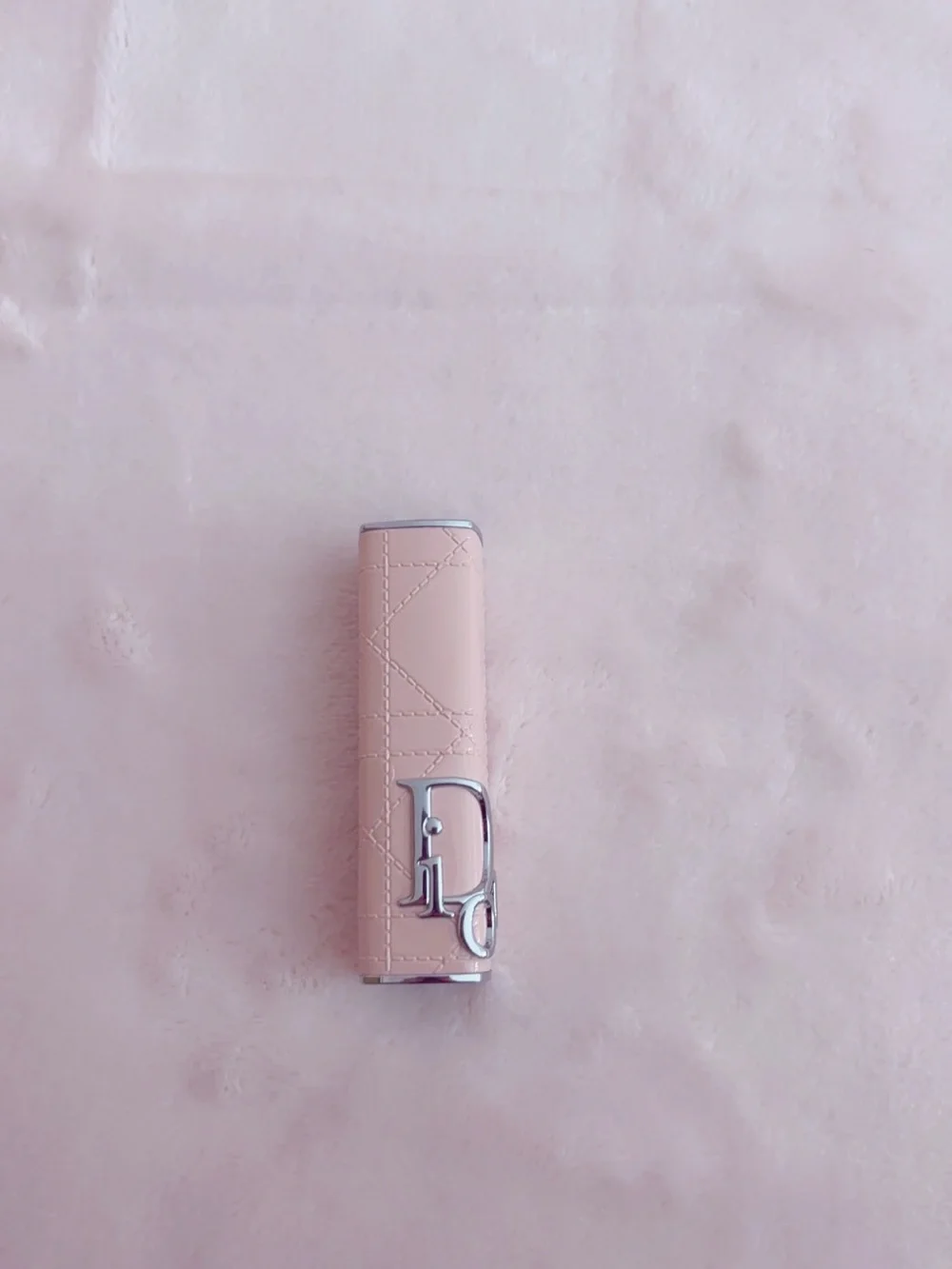 Dior Pink Addict Lipstick case pink cannage